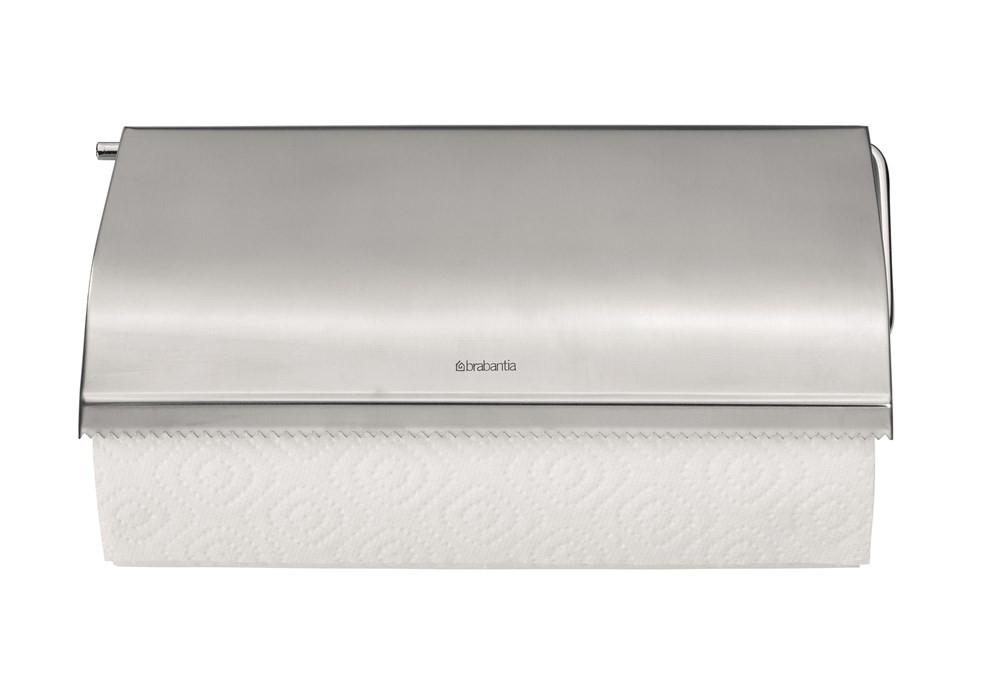 DEROULEUR PAPIER CUISINE MURAL ACIER MAT