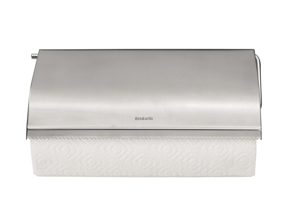 DEROULEUR PAPIER CUISINE MURAL ACIER MAT