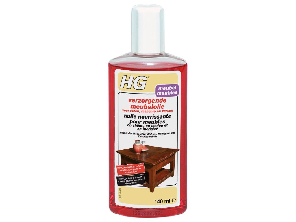 HG HUILE NOURRISSANTE POUR MEUBLES EN CHÊNE, EN ACAJOU ET EN MERISIER 140ML