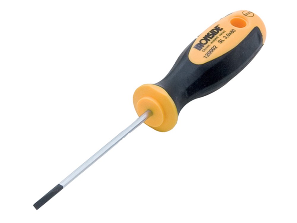 PLATTE SCHROEVENDRAAIER 2,5X75 ROND BLAD