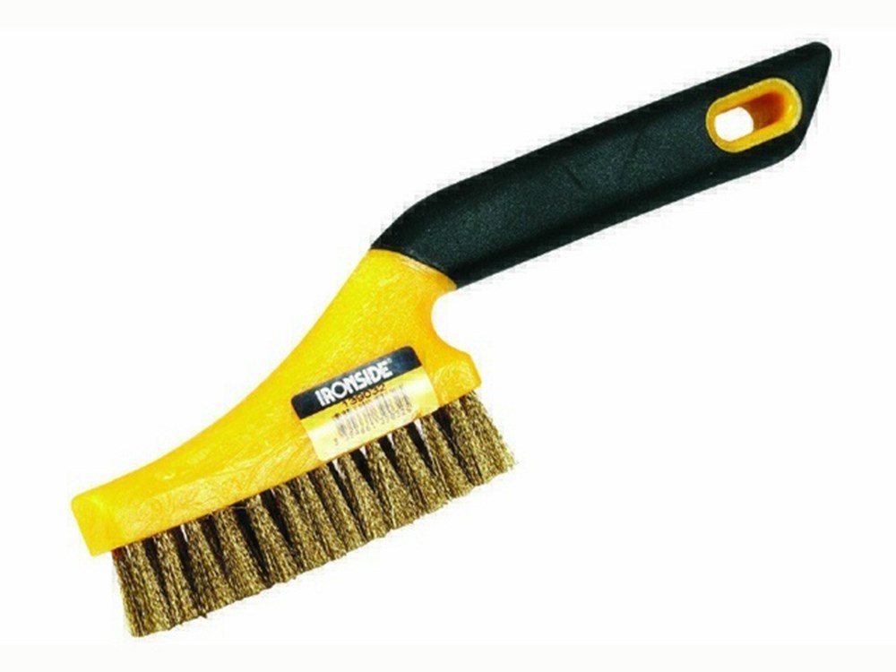 Handborstel 4 Rijen Messing Draad