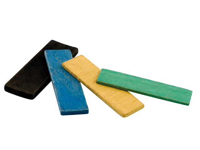 HOUTEN STEUNBLOKJE ZWART 20X6X80MM