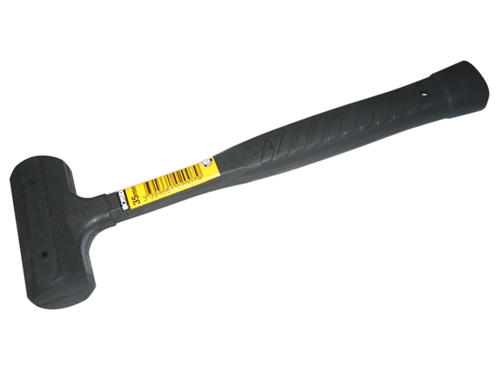 TERUGSLAGVRIJE VUISTHAMER RUBBEREN KOP Ø35MM