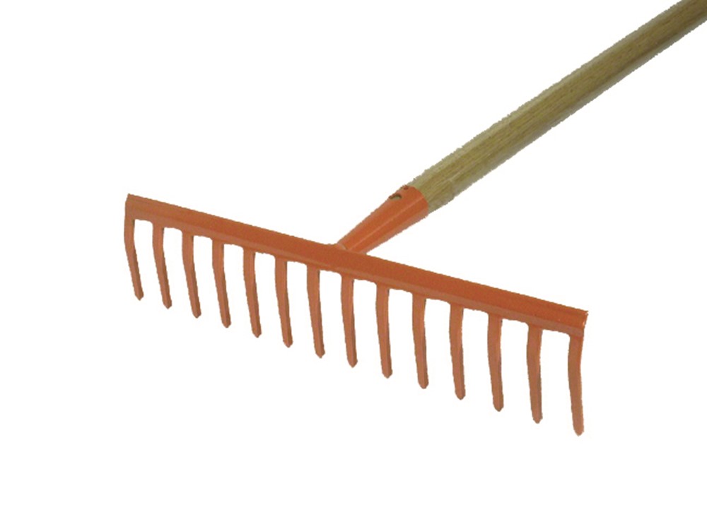 RATEAU DE JARDIN 8 D AVEC MANCHE 1,30 M