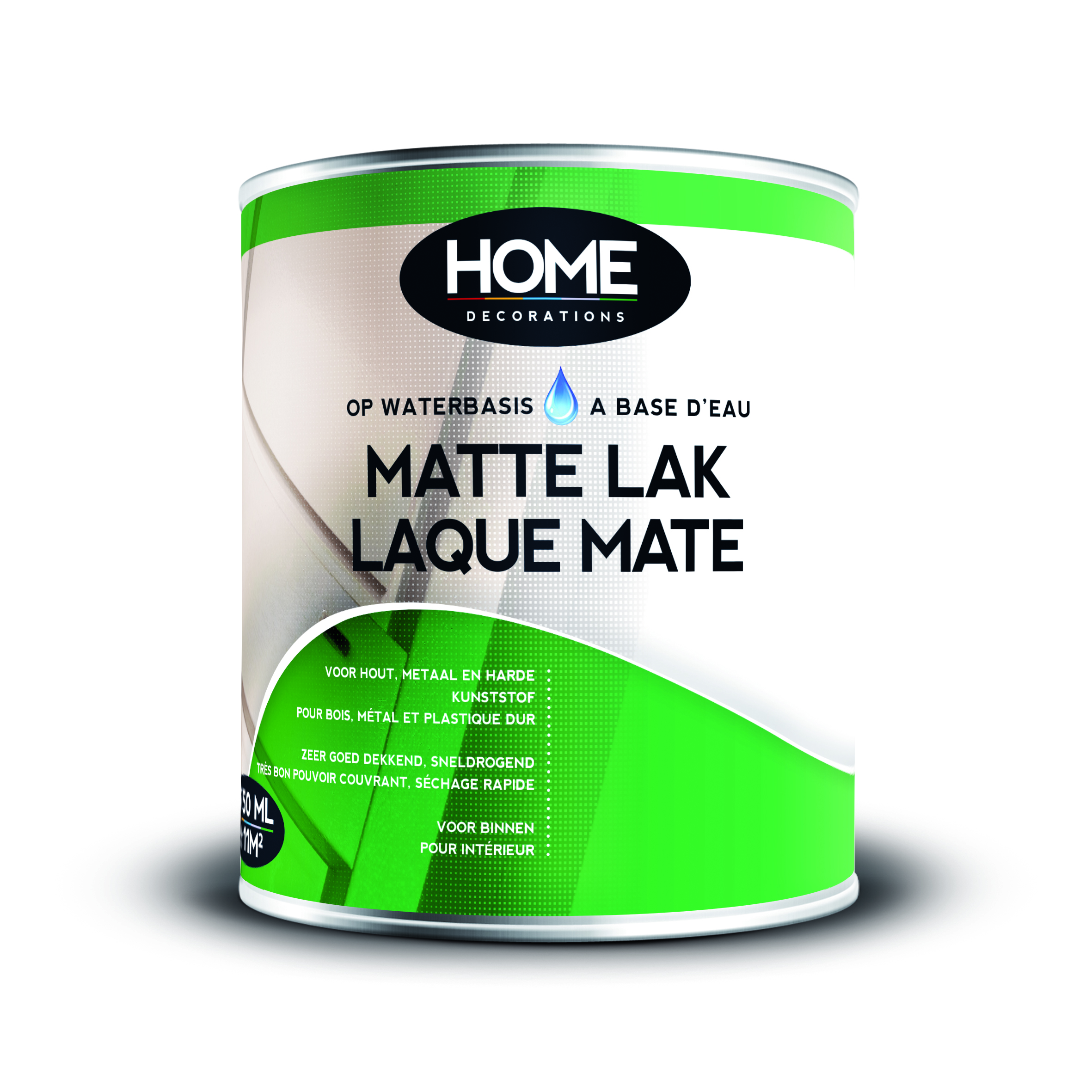 MATTE LAK OP WATERBASIS WIT 2,5L
