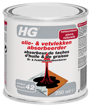Hg Olie- & Vetvlekken Absorbeerder 250ml