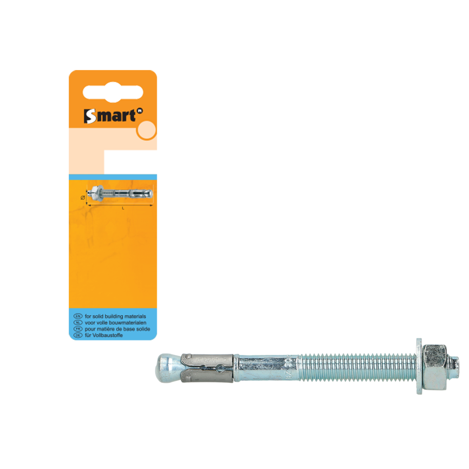 Smart Keilanker S-ka M12x20x118 Zn