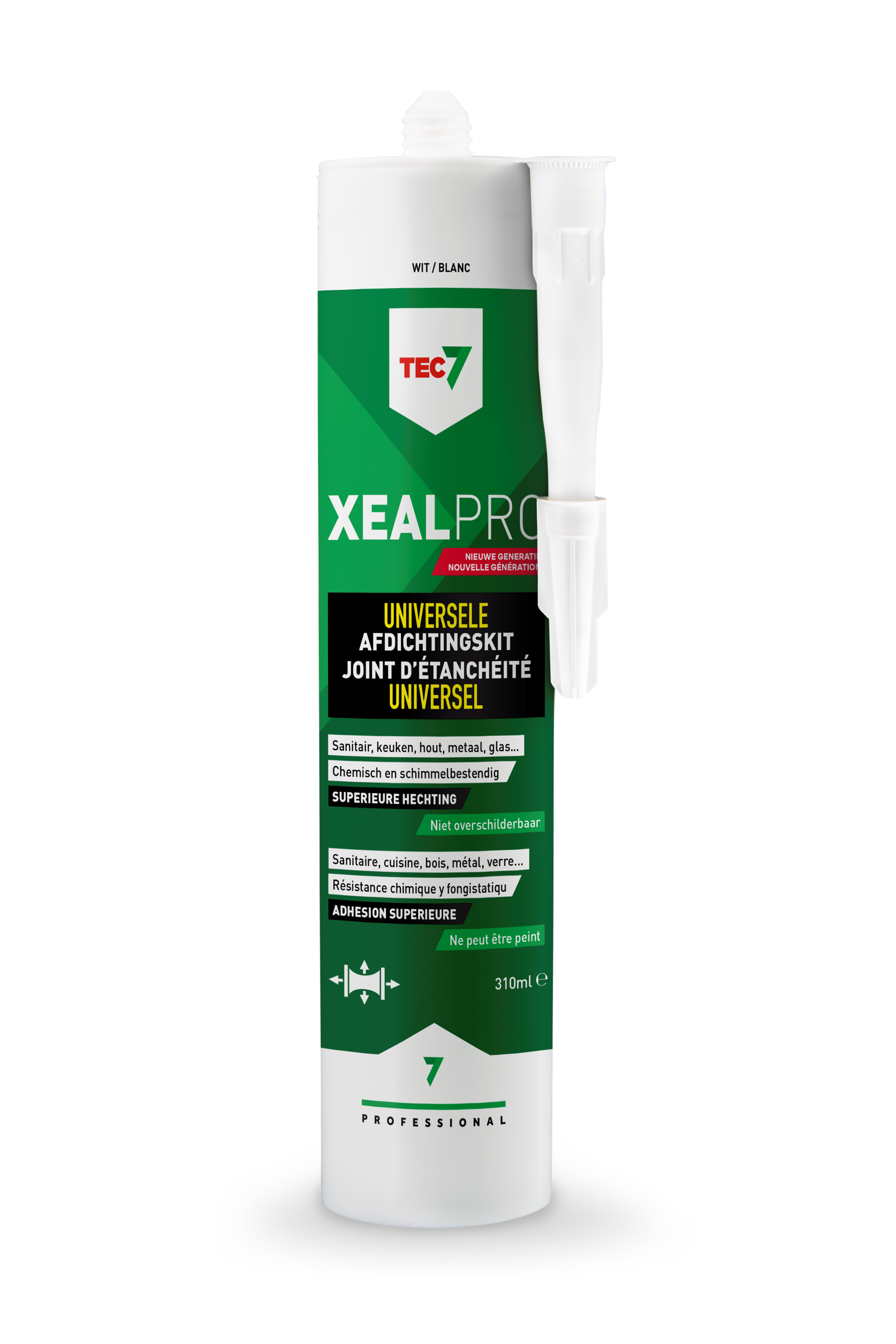AFDICHTINGSKIT XEALPRO 310ML DOORSCHIJNEND GRIJS